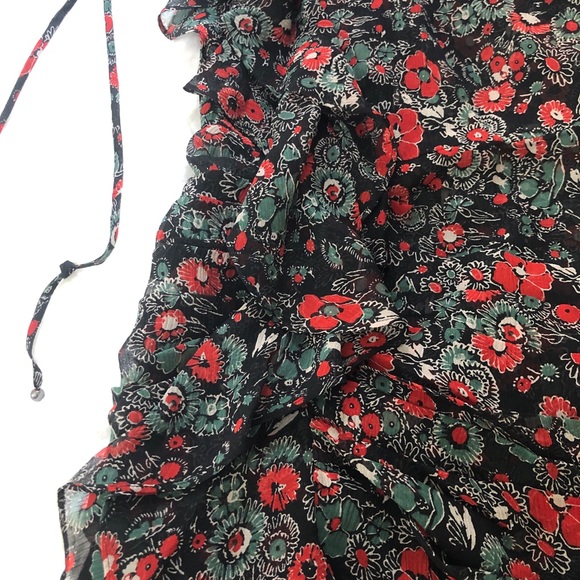 Veronica Beard Silk Ruffle Mini Dress - Picture 6 of 8